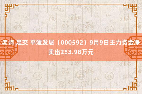 老师 足交 平潭发展（000592）9月9日主力资金净卖出253.98万元