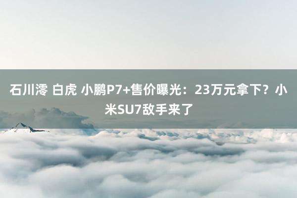 石川澪 白虎 小鹏P7+售价曝光：23万元拿下？小米SU7敌手来了