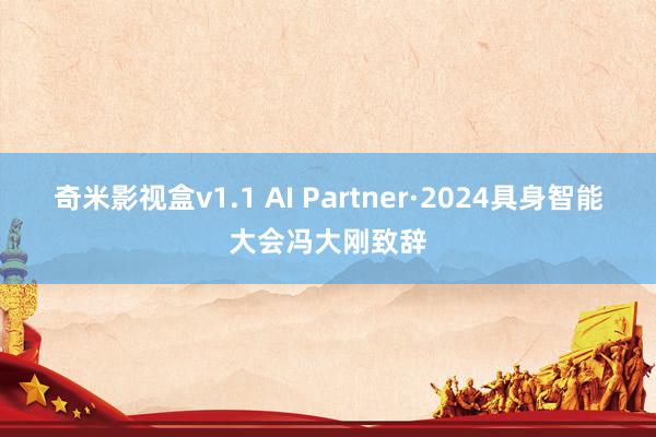 奇米影视盒v1.1 AI Partner·2024具身智能大会冯大刚致辞