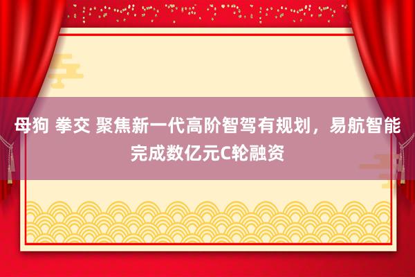 母狗 拳交 聚焦新一代高阶智驾有规划，易航智能完成数亿元C轮融资