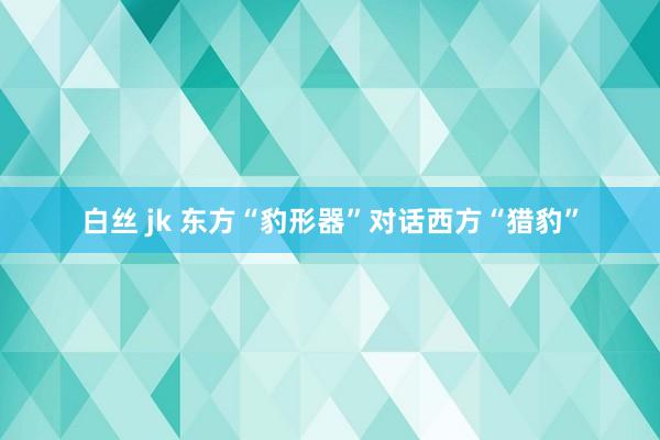 白丝 jk 东方“豹形器”对话西方“猎豹”