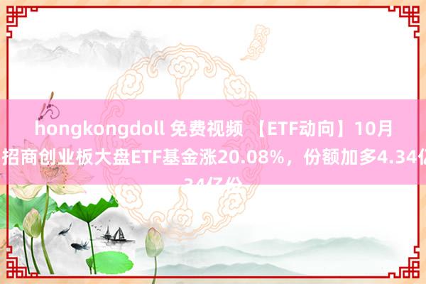 hongkongdoll 免费视频 【ETF动向】10月8日招商创业板大盘ETF基金涨20.08%，份额加多4.34亿份