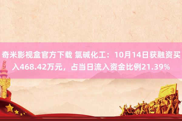 奇米影视盒官方下载 氯碱化工：10月14日获融资买入468.42万元，占当日流入资金比例21.39%