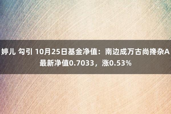 婷儿 勾引 10月25日基金净值：南边成万古尚搀杂A最新净值0.7033，涨0.53%