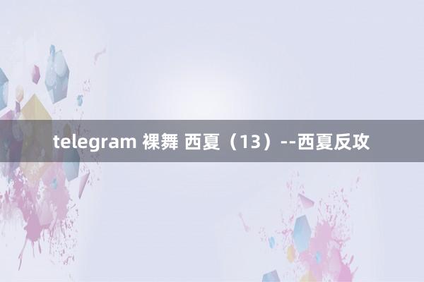 telegram 裸舞 西夏（13）--西夏反攻