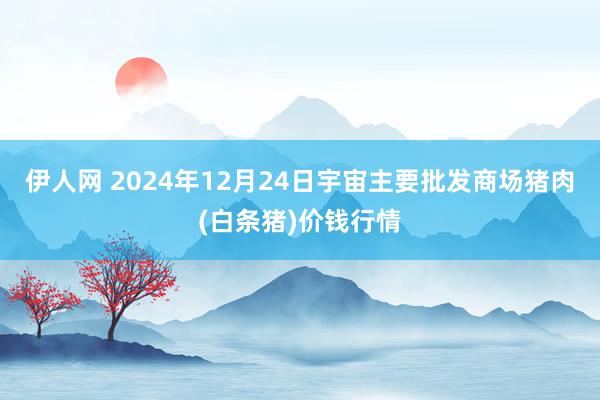 伊人网 2024年12月24日宇宙主要批发商场猪肉(白条猪)价钱行情