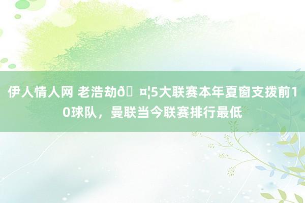 伊人情人网 老浩劫🤦5大联赛本年夏窗支拨前10球队，曼联当今联赛排行最低