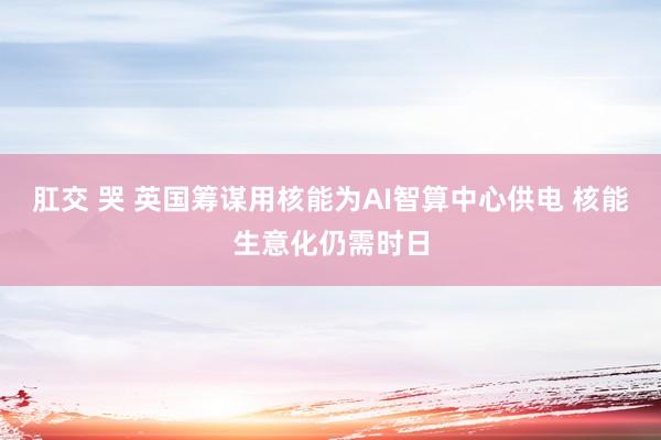 肛交 哭 英国筹谋用核能为AI智算中心供电 核能生意化仍需时日