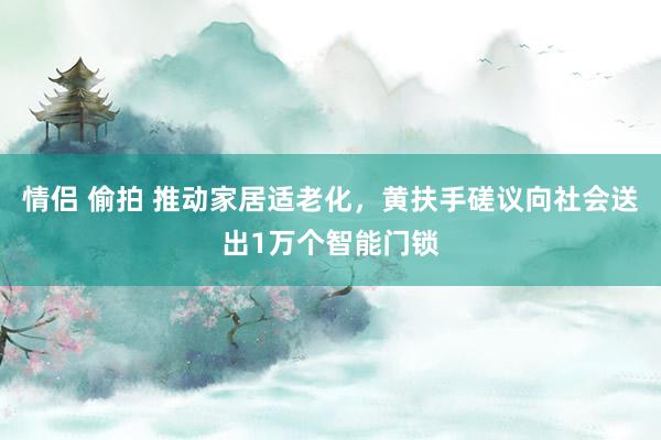 情侣 偷拍 推动家居适老化，黄扶手磋议向社会送出1万个智能门锁